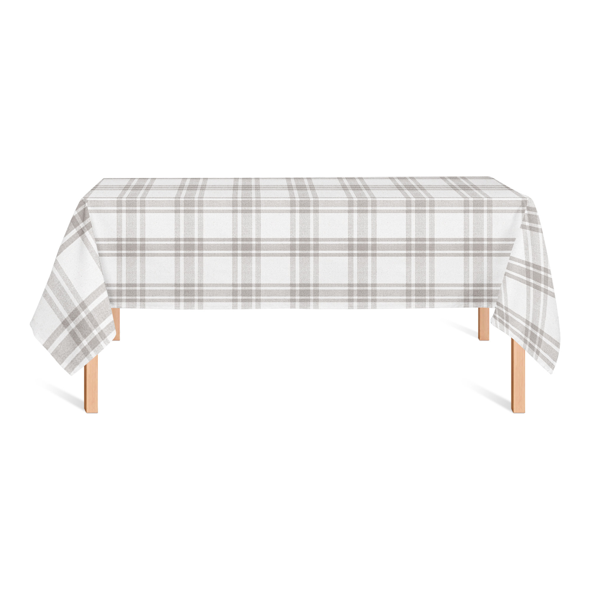 Gracie Oaks Kaniya Rectangle Plaid Cotton Twill Tablecloth Wayfair